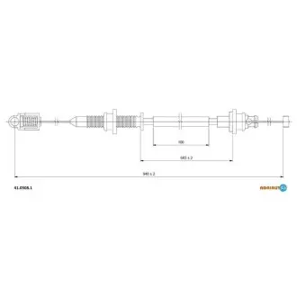 Трос акселератора DACIA LOGAN ADRIAUTO 4103081