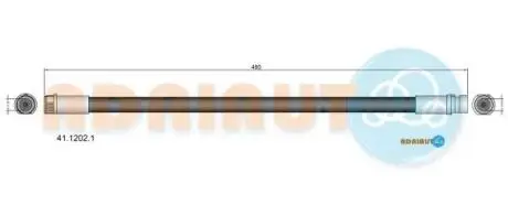 RENAULT гальм.шланг задн. лів. MASTER II 98- ADRIAUTO 41.1202.1