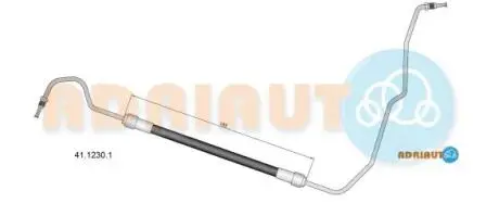 RENAULT Тормозной шланг с турбопроводом задн. прав. GRAND SCENIC III, MEGANE III ADRIAUTO 41.1230.1
