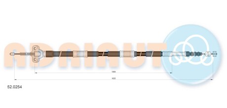 Тросик стояночного тормоза ADRIAUTO 52.0254