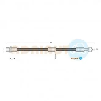Шланг тормозной передний лев.yaris -05 ADRIAUTO 52.1274