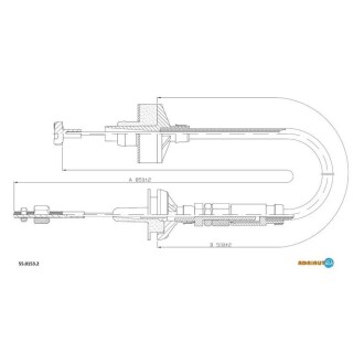 Трос сцепления vw golf ADRIAUTO 55.0153.2