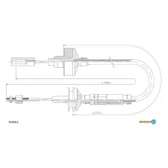 Трос сцепления golf gti-jetta gli seat toledo все ADRIAUTO 55.0156.2