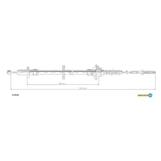 Трос сцепления volvo 440/460 ADRIAUTO 57.0110
