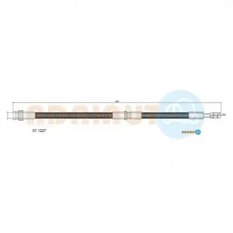 Шланг тормозной carisma,volvo ADRIAUTO 57.1227