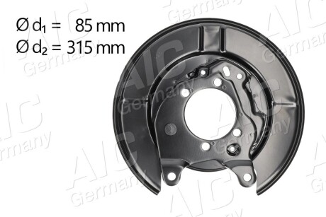 Захист диска гальмівного (заднього) (L) Nissan Juke/Qashqai/X-Trail 06- AIC 58270