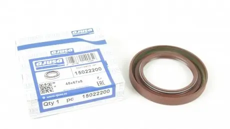 Сальник коленвала, пер. 95-06 (45x67x8) AJUSA 15022200