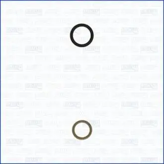 CITROEN Комплект ущільнень інжекторної форсунки JUMPER II 3.0 HDi 180 11-, FIAT BRAVO II (198) 2.0 D Multijet 08-14, RENAULT, SUZUKI, DAEWOO AJUSA 77002700