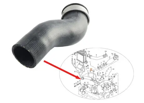 Патрубок интеркулера 1.8 T AND 3G145001
