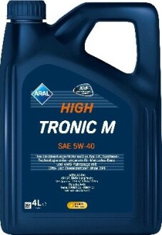 High Tronic M 5W-40 4Lx4 ARAL 15F48D