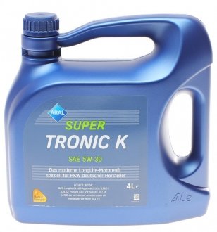 Моторное масло SuperTronic K 5W-30 4Lx4 ARAL P018F11