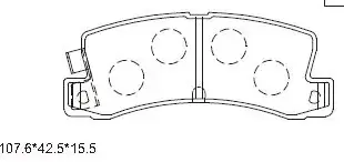 Колодки дискового тормоза Asimco KD2636