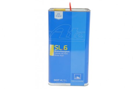 Тормозна рідина SL6 DOT 4 (5L) ATE 03.9901-6403.2 (фото 1)