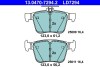 Комплект колодок гальмівних audi a3 12- ATE 13047072942 (фото 1)