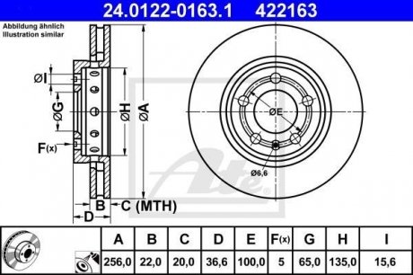 Тормозной диск ATE 24012201631 (фото 1)