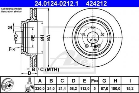 Тормозной диск ATE 24.0124-0212.1