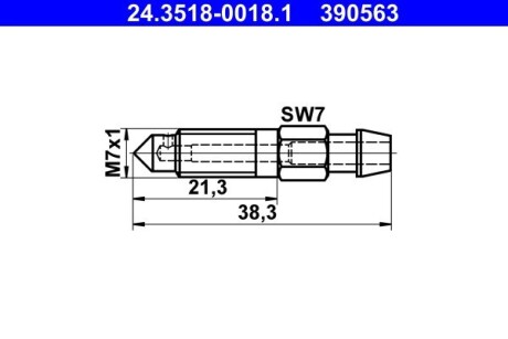 Штуцер прокачки гальм ATE 24.3518-0018.1