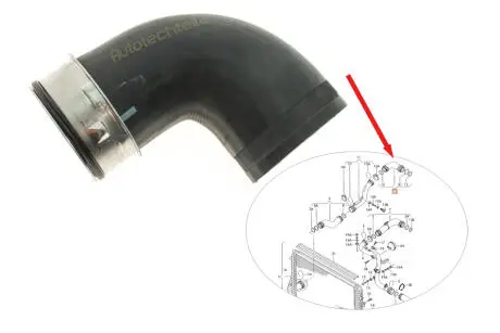 Патрубок интеркулера 1.9-2.0 TDI AUTOTECHTEILE 314 5083