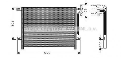 Радиатор кондиционера bmw 3 e46/e83 98-05 AVA QUALITY COOLING BW5203 (фото 1)