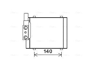 AVA AUDI Оливний радіатор A6 C5 2.4-3.0 01- (автомат) AVA QUALITY COOLING AI3325