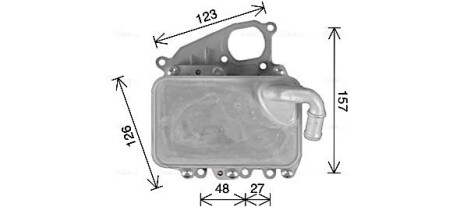 AVA VW Масляний радіатор Audi A4/5/6/7/8, Q5/7, Touareg 10- AVA QUALITY COOLING AI3405H