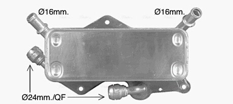 AVA VW Оливний радіатор Audi A6/7 2.0/3.0 11- AVA QUALITY COOLING AI3442