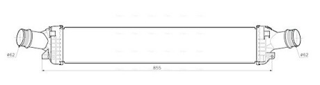 AVA AUDI Інтеркулер A6 C7 3.0 11-, A7 3.0 12 AVA QUALITY COOLING AI4457