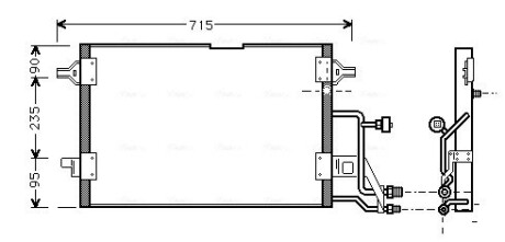 Радiатор кондицiонера AVA QUALITY COOLING AI 5116