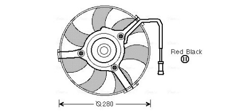 Вентилятор в сборе AVA QUALITY COOLING AI 7504