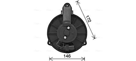 AVA VW Вентилятор салону Audi A6 97- AVA QUALITY COOLING AI8426