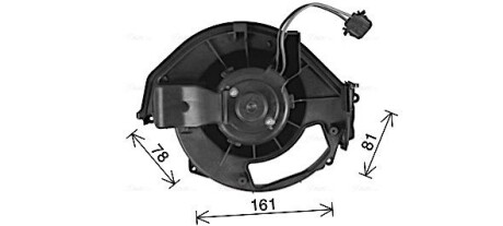 Вентилятор отопителя салона Audi A6 (C6) (04-) AVA AVA QUALITY COOLING AI8452