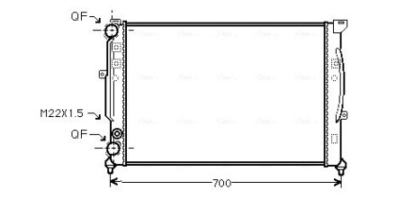 Радiатор AVA QUALITY COOLING AIA 2123 (фото 1)