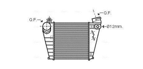 AVA VW Інтеркулер GOLF IV 1.9 00-, SKODA, AUDI, SEAT AVA QUALITY COOLING AIA4200