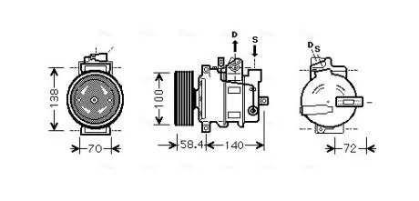 Компресор AVA QUALITY COOLING AIAK262