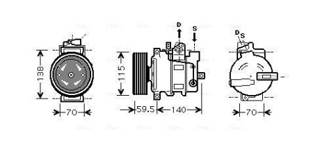 Компресор AVA QUALITY COOLING AIAK284