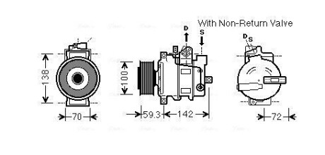 Компрессор кондиционера AUDI A4/ А5/ А6/ Q5 (AVA) AVA QUALITY COOLING AIAK334