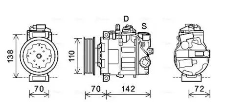 Компресор кондицiонера AVA QUALITY COOLING AIAK381