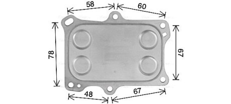 AVA JEEP Оливний радіатор (без корпуса) RENEGADE 1.4 14-, LANCIA, CHRYSLER, FIAT AVA QUALITY COOLING AL3153