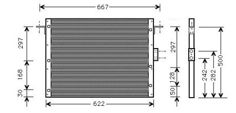 AVA LAND ROVER Радіатор кондиціонера (Конденсатор) RANGE ROVER II 2.5, 3.9, 4.0, 4.6 94- AVA QUALITY COOLING AU5075