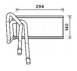 Радиатор отопителя салона Range Rover Sport 05>13 AVA QUALITY COOLING AUA6226