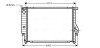 Радиатор охлаждения двигателя bmw 324d/530/730 mt 85-94 (ava) AVA QUALITY COOLING BW2096 (фото 1)