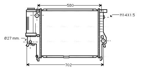 Радиатор AVA QUALITY COOLING BW 2121