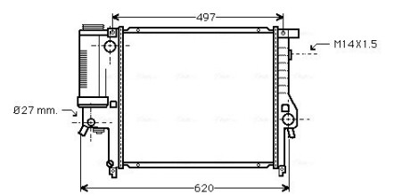 Радiатор AVA QUALITY COOLING BW 2124