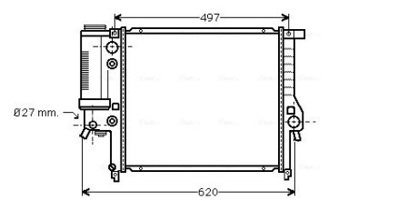 Радиатор AVA QUALITY COOLING BW 2125 (фото 1)