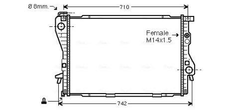 Радиатор AVA QUALITY COOLING BW 2176