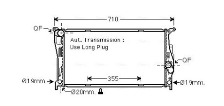 Радiатор AVA QUALITY COOLING BW 2542