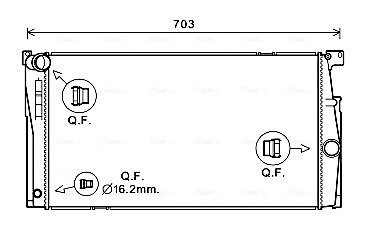 Радиатор охлаждения AVA QUALITY COOLING BW2624