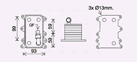 Охолоджувач оливи AVA QUALITY COOLING BW3560