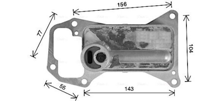 Радіатор масляний AVA QUALITY COOLING BW3592