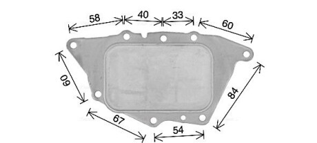 AVA BMW Оливний радіатор (без корпуса) 2 Active Tourer (F45) 13-, 2 Gran Tourer (F46) 14-, X1 (F48) 14- AVA QUALITY COOLING BW3594